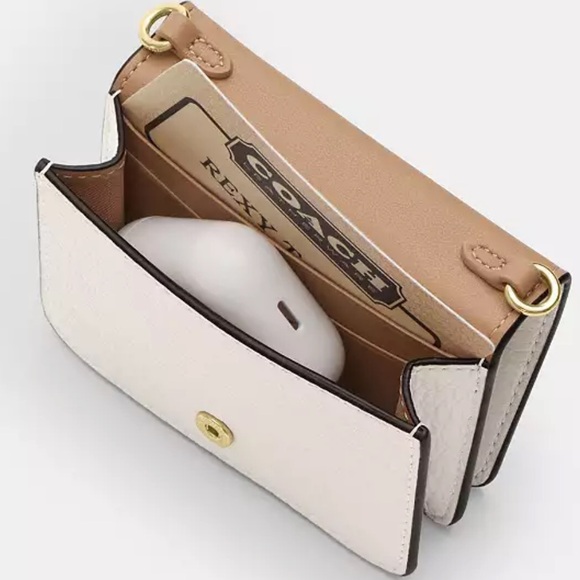 Coach White and Gold Heart-Embellished Crossbody Bag - NWT!! - Picture 4 of 5